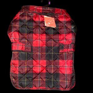 St. John's Bark Pets Dog Coat Plaid Quilt Size Large